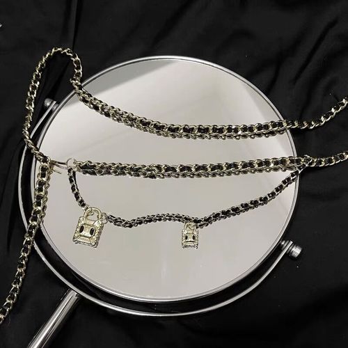 Metal dress vest suit small scented breeze waist chain high-end belt rope spicy girl chain accessory  new fashion