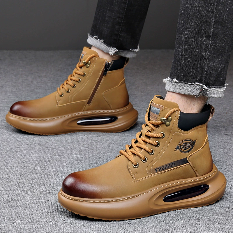 Мужские сапоги Martin 2024 новые кожаные сапоги мужской зимний бархат