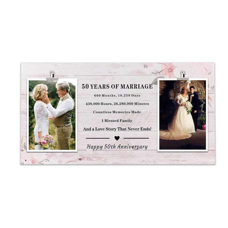 Marco DE FOTOS conmemorativo de boda de madera marco de fotos creativo marco de fotos decoración de boda conmemorativa diseño de marco de fotos de boda