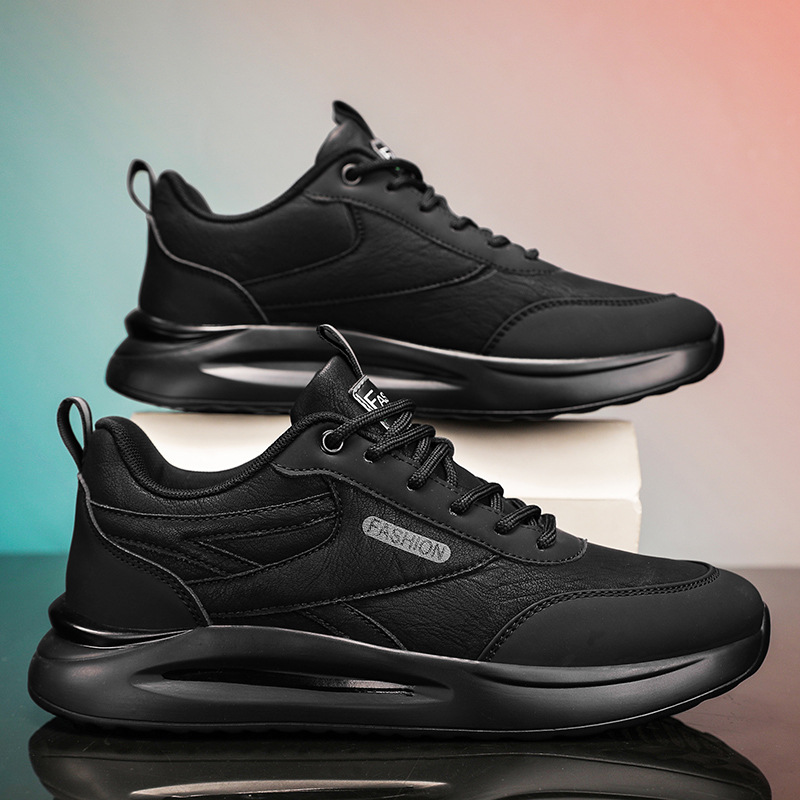 Autumn Men's Shoes 2023 New Leather Sports Casual Forrest Shoes Men's Winter Chef Non-Slip Waterproof Labor Protection Shoes_voghion.com