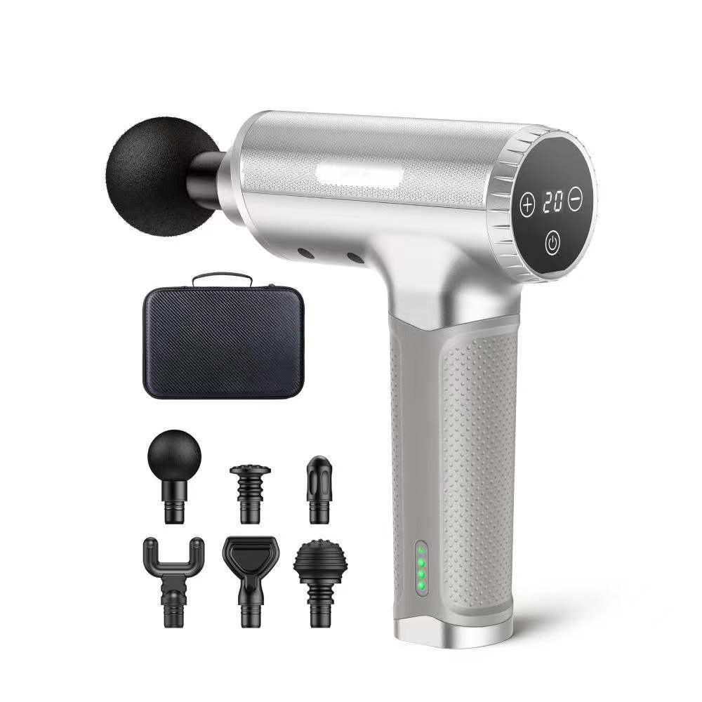 筋膜枪家用充电锂电池智能触控健身运动深层肌肉震动静音按摩枪