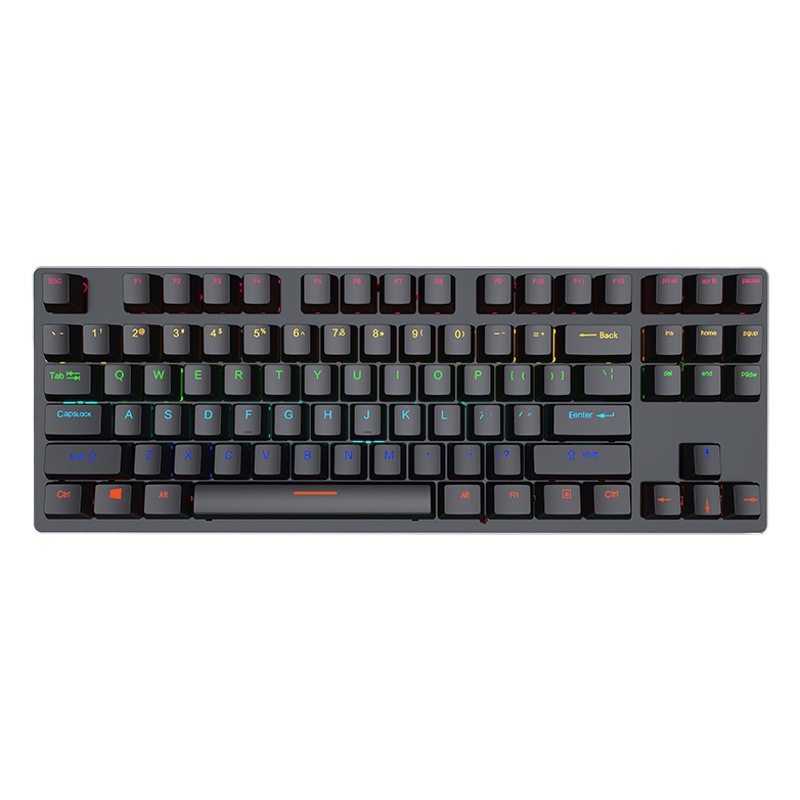 Crack K550 con cable 87 clave Teclado mecánico eje verde Oficina e-sports escritorio juego de ordenador de doble pieza teclado luminoso image 1