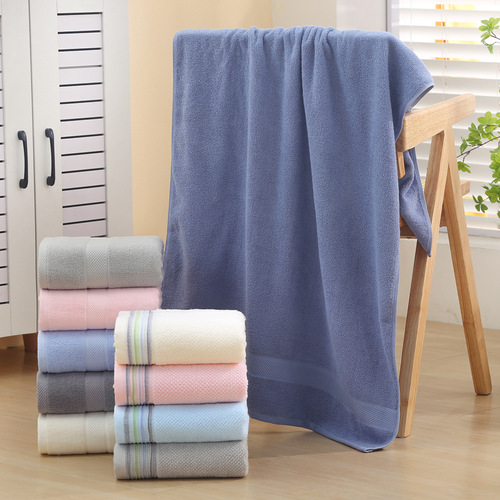 Pure cotton bath towel hotel beauty salon gift large bath towel household absorbent cotton beach towel hotel bath towel wholesale