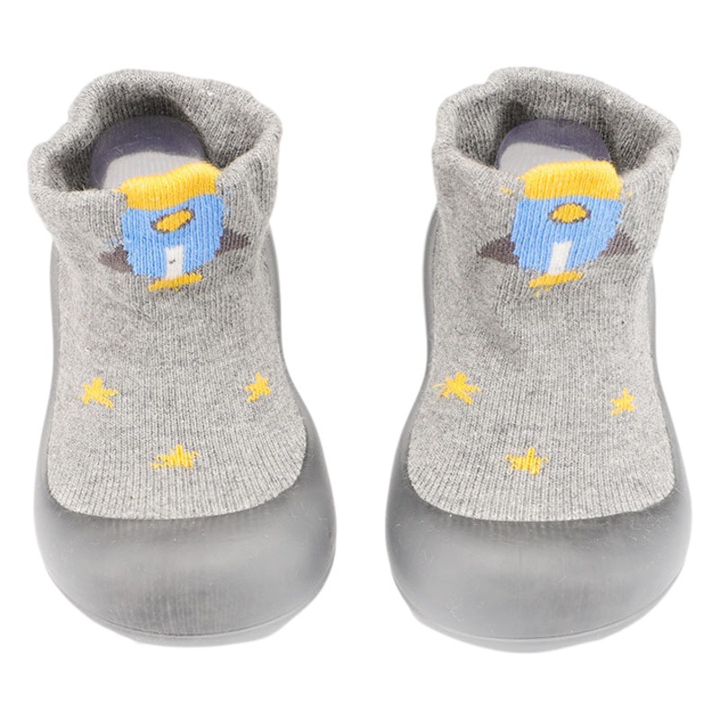 2023 otoño nuevo bebé Niño Zapatos Fondo suave transpirable piso de los niños calcetines Zapatos de dibujos animados anti-caída talón zapatos de los niños moda