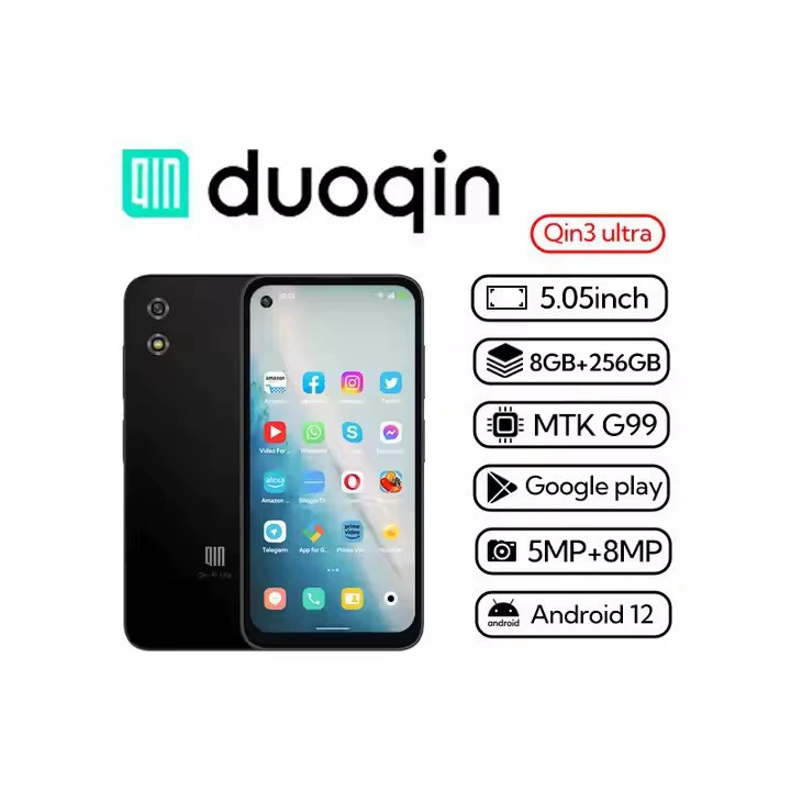 Смартфон Duoqin3u ультра, небольшой экран, Google Play, для Израиля, Турции, России