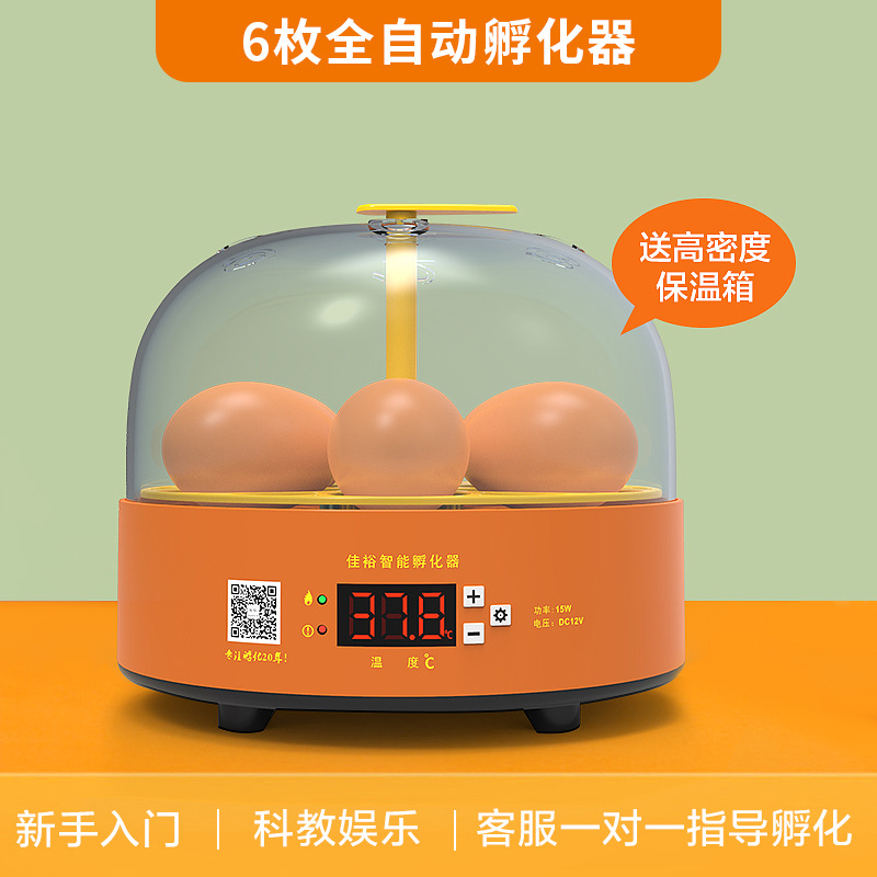 Incubadora de pollos al por mayor de comercio exterior, incubadora inteligente pequeña para el hogar, incubadora de huevos transfronteriza, incubadora de huevos inteligente