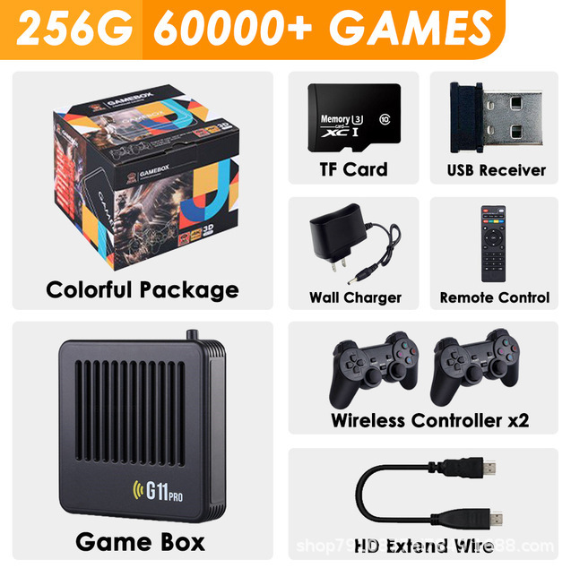 G11 Pro game set-top box android TV game dual system PSP Android watch TV movies and play games 2