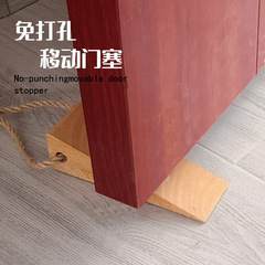 Solid wood hemp rope door stopper creative beech door stopper door stopper door stopper door stop triangular door stopper