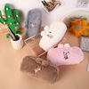 Japanese high quality plush cute pencil case, capacious stationery for elementary school students, with little bears, South Korea