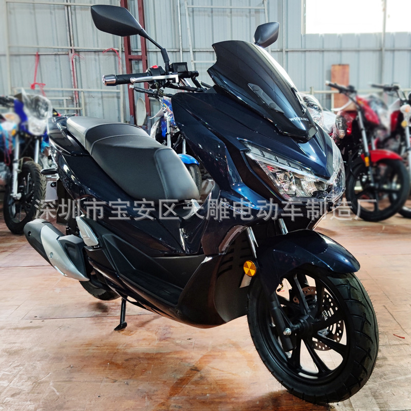 Auténtico Wuyang marca PCX refrigerado por agua 150 viaje de ahorro de combustible nuevo coche nacional cuatro inyección eléctrica puede ser licenciado