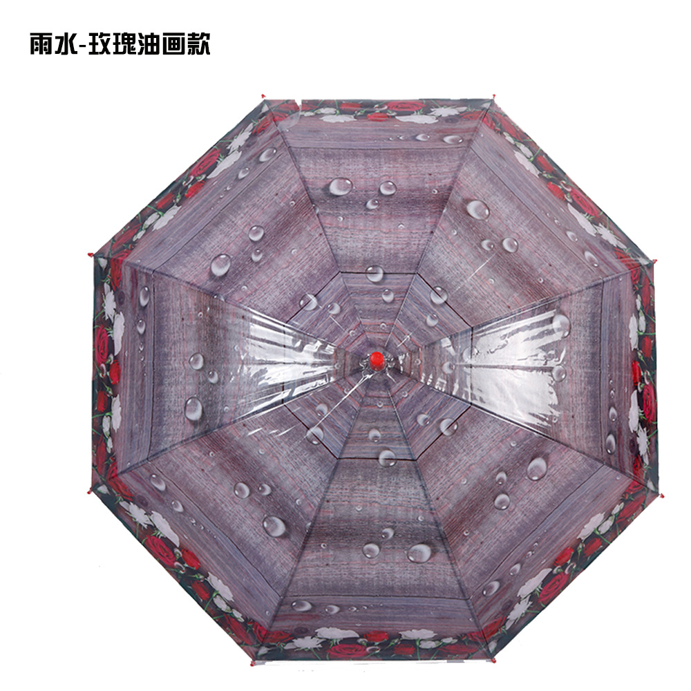 雨水玫瑰油画款