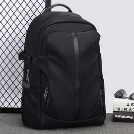 跨境批发轻便双肩包男士背包大容量出差旅行电脑包多功能帆布书包