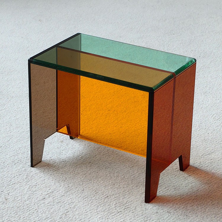 Simple High-end Shoe Changing Stool Door Home Living Room Creative Transparent Low Stool Acrylic Dressing Stool Children's Stool