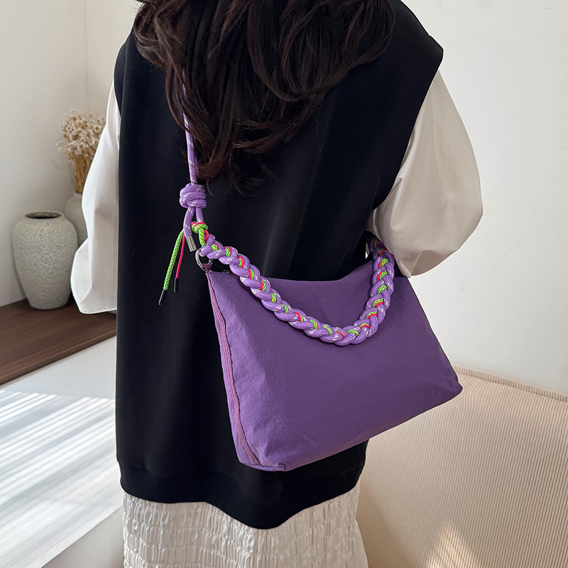 2026 Spring/Summer New Fashion Nylon Underarm Bag For Women, Casual Lightweight Crossbody Bag, Versatile Commuter Shoulder Bag - Thumbnail 3
