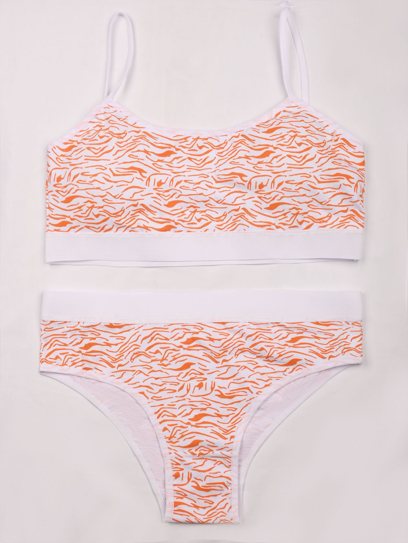 Ropa interior deportiva para niñas, traje de sujetador de chaleco, patrón de cebra, copa fija, ropa interior anticonvexa femenina de una etapa