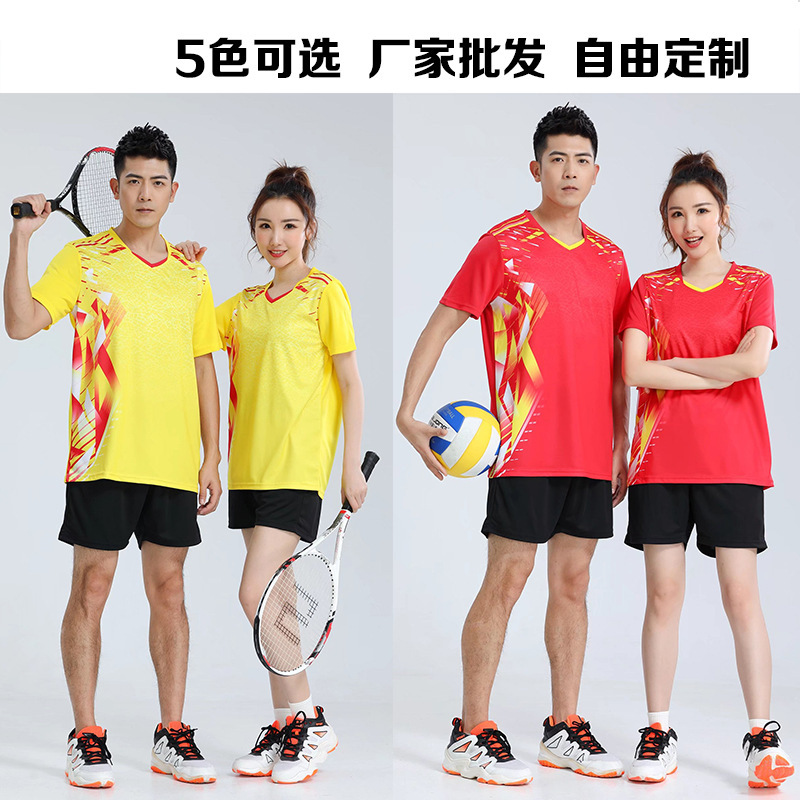 Wholesale Game Training Clothes suit Men's and Women's Short Sleeve Table Tennis Tennis Jersey Badminton Clothes suit Summer