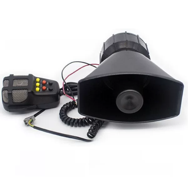 Car motorcycle 7-tone alarm horn 12v shouting with speaker alarm 7 tone siren