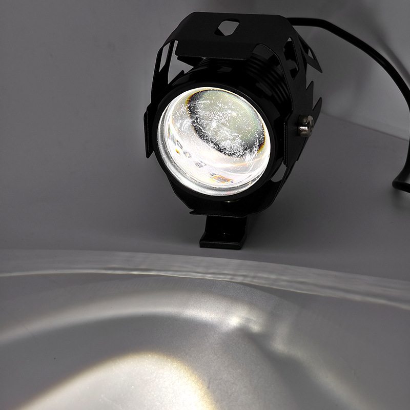 Car LED Headlight Spotlight U5 Laser Angel Eye Aluminum Motorcycle Headlight