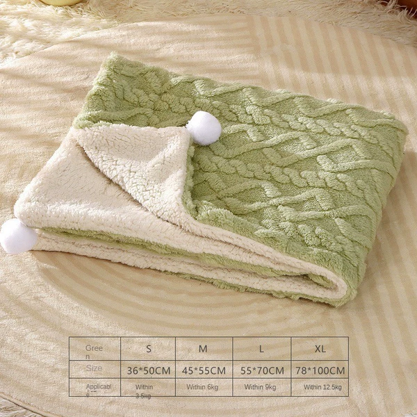 Blanket Green-Size [note size: 36*50 cm]