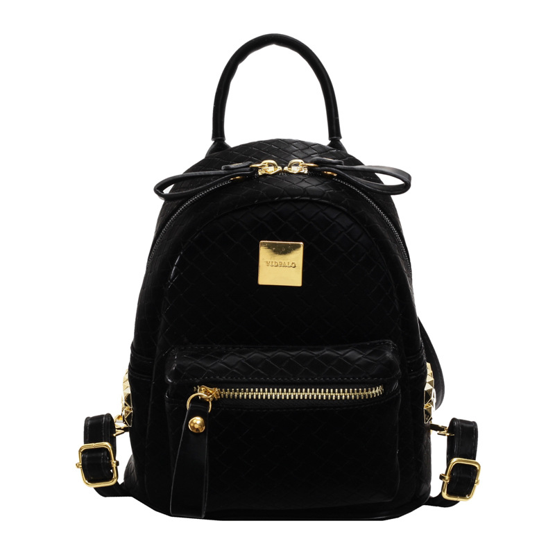 Mochila coreana de moda de estilo extranjero para mujeres simple color sólido bolso portátil de mujer 2025 nueva mochila de estudiantes de comercio exterior