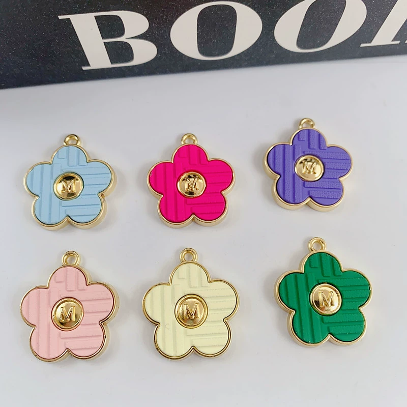 Korean earrings, pendant, accessories handmade, flowered