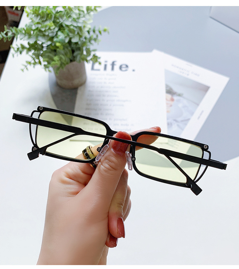 Simple Style Geometric Ac Square Full Frame Glasses display picture 2