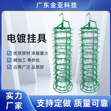 厂家直销电镀挂具五金工具包胶电解圆笼不锈钢材铜材包胶非标自动