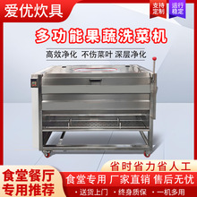 商用土豆毛辊清洗去皮机根茎类果蔬清洗机红薯山药毛刷式清洗设备