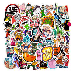 50 Japanese anime Dragon Ball stickers luggage travel bag skateboard laptop doodle DIY decal
