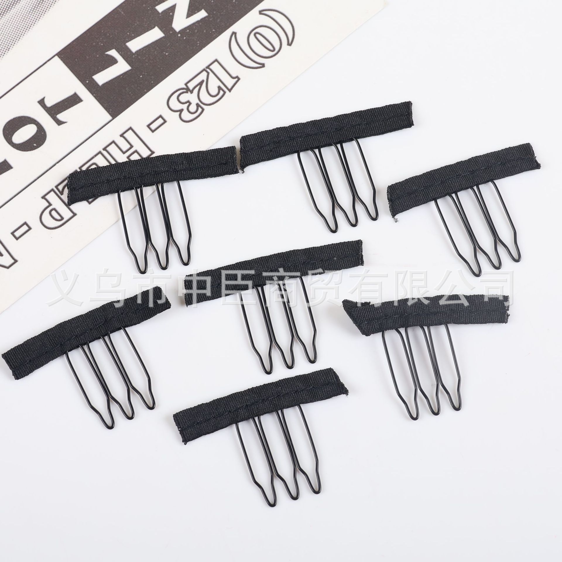 3 Teeth Wig Spring Comb Net Cap Clip Fixed Net Bottom Hairpin Steel Fork Hair Comb Accessories Accessories U-shaped Clip