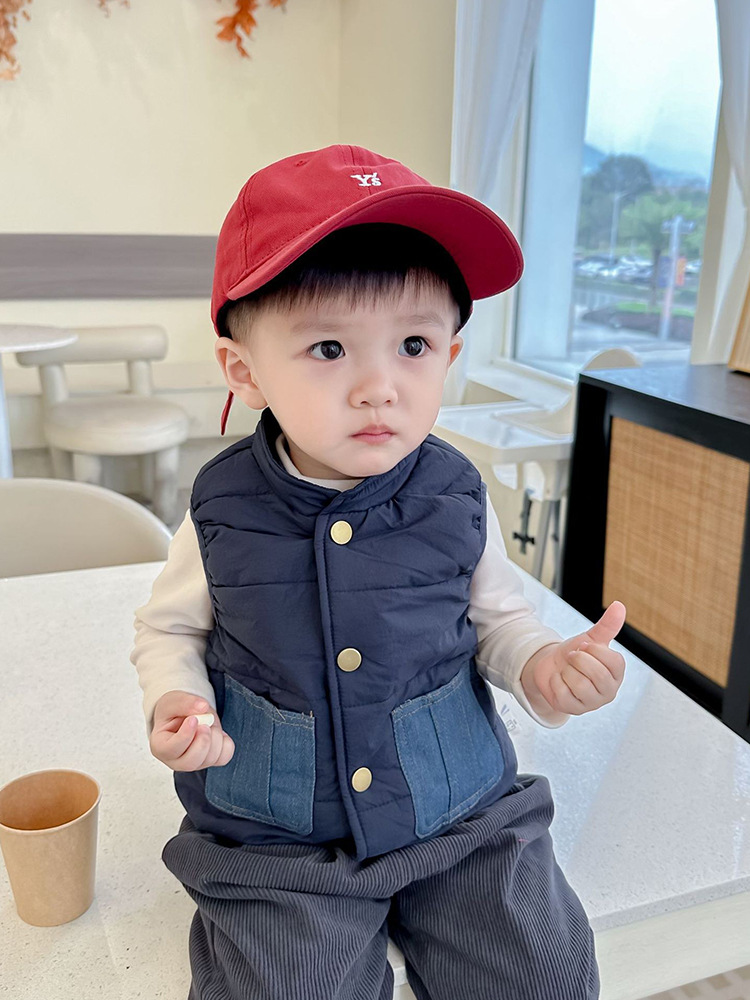 INS estilo coreano hombres y mujeres bebé forrado de lana engrosada ropa recién nacido chaleco infantil moda chaleco abrigo invierno