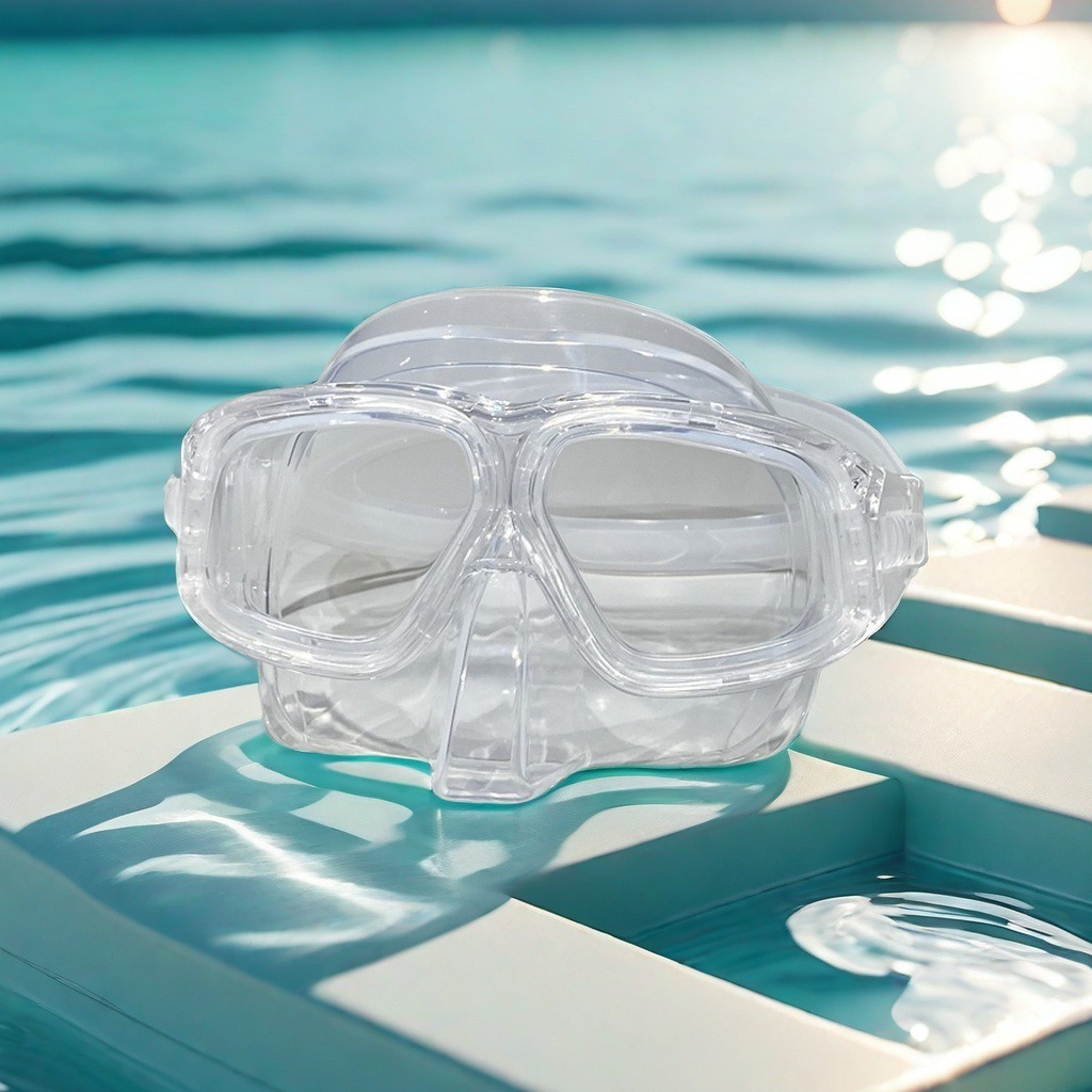 Diving Goggles, Scuba Diving and Snorkeling Glasses, Free Diving Mask, Large Field of View, Low Volume Mask Set, High Transparency and Anti-Fog