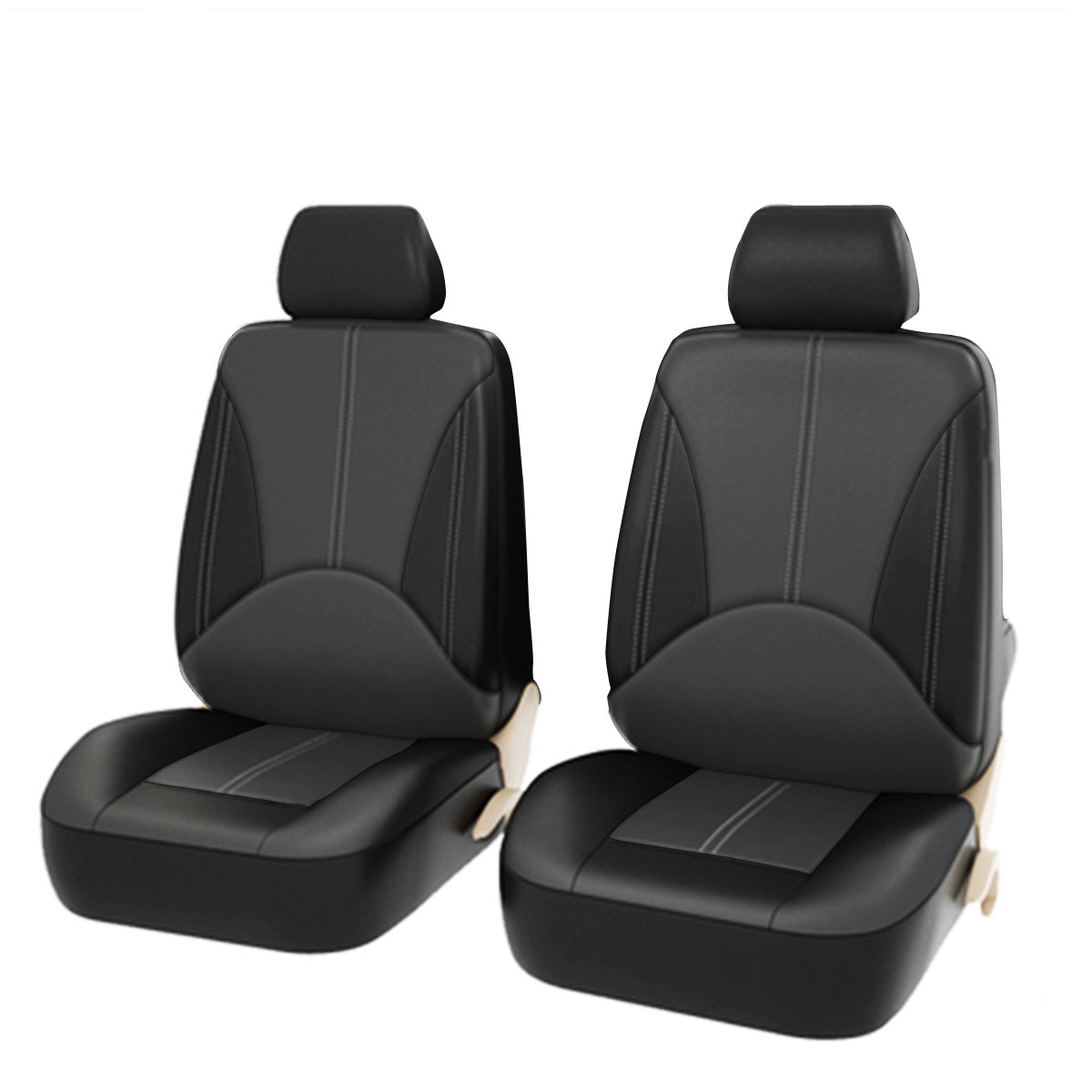 Amazon Mexico Foreign Trade Universal Car Seat Cover Pu Leather Artificial Leather Pvc Spliced Leather Amazon Cross-Border