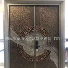 厂家入户双开进户门中式隔音防盗门铸铝门别墅大门铝合金平开门