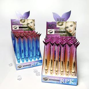 Factory wholesale cross-border mermaid eyeliner lying silkworm pen very fine quick-drying waterproof durable novice beginners