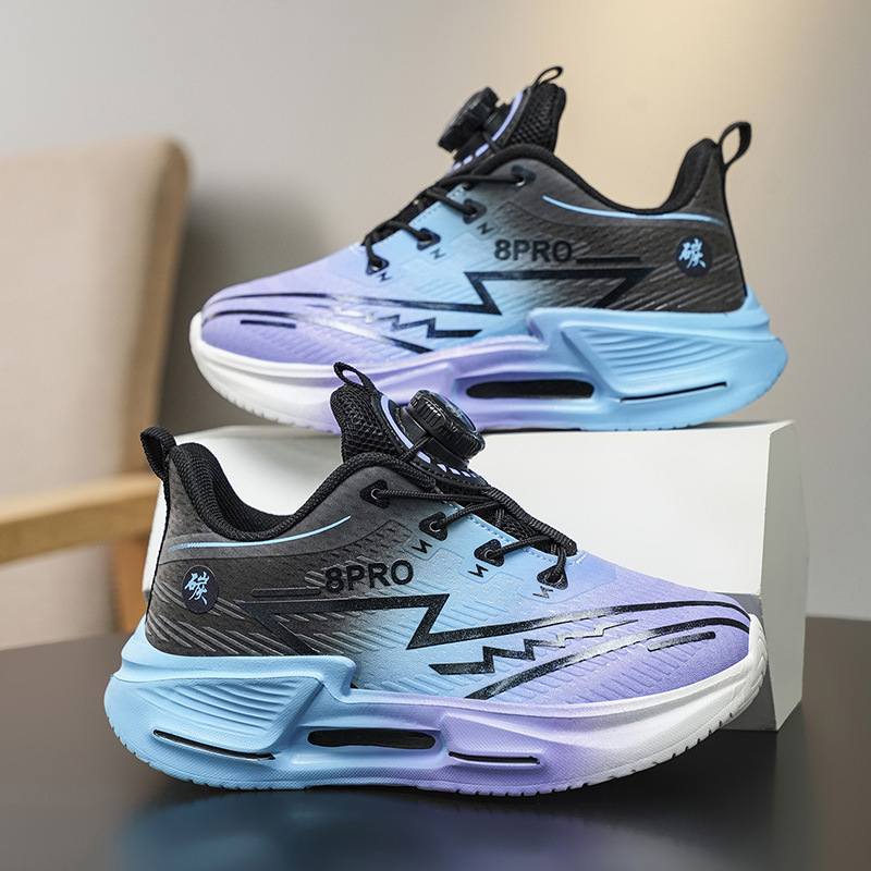 Red Rabbit 8pro zapatos de carreras respirables zapatos deportivos para niños 2025 otoño nuevos zapatos de carreras antideslizantes de carbono para niños