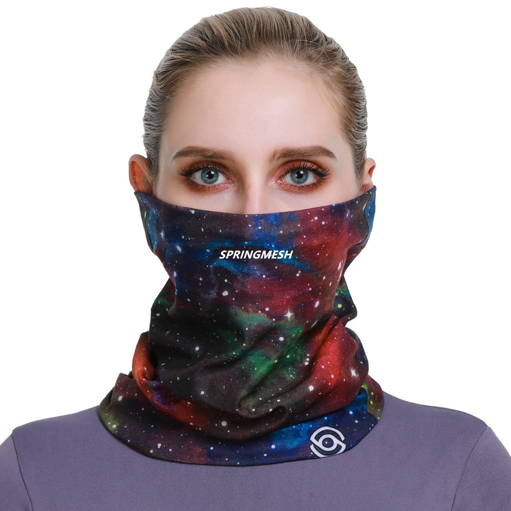 Jiabao Textile Factory Direct Sales Starry Sky Digital Print Outdoor Insect-Repellent Mask Multi-Purpose Festival Magic Headscarf