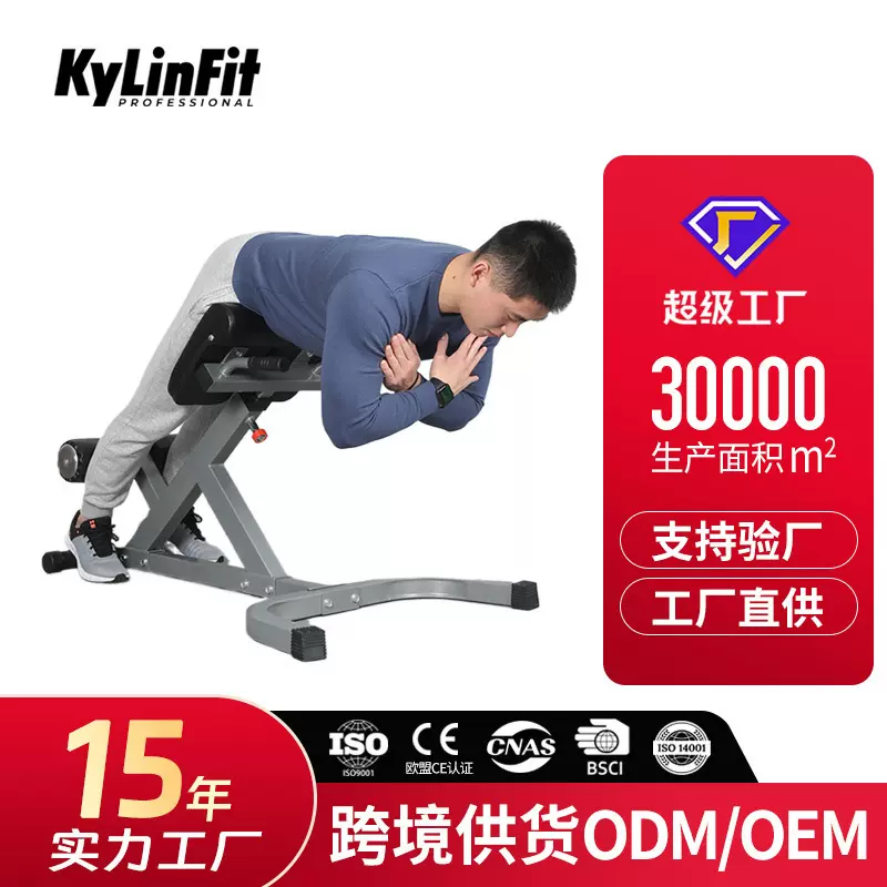 健身房商用罗马椅 山羊背训练器 综合健身凳器材