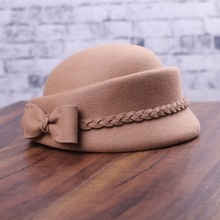 帽子女秋冬新款韩版纯羊毛毡帽优雅时尚贝雷帽英伦定型帽百搭礼帽