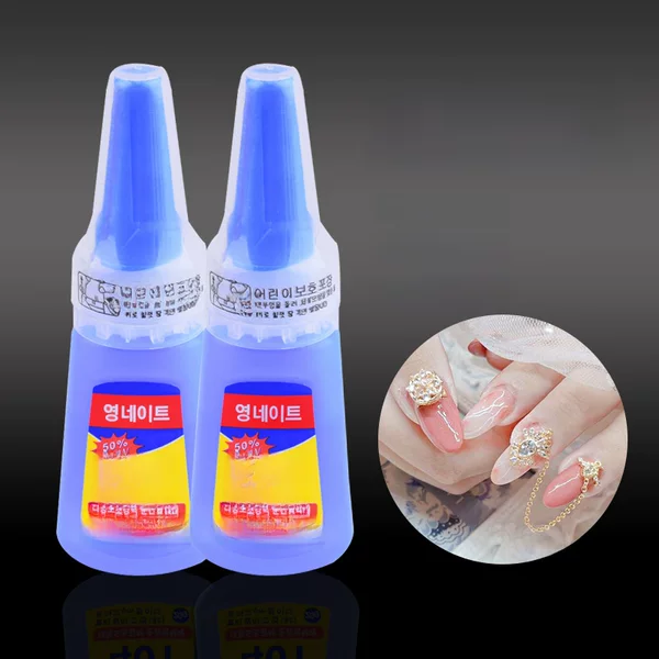Manicure K-Style 401 Glue for Fake Nails, Special Glue for Nail Art Accessories, Rhinestones, Strong Long-Lasting Quick-Drying Glue