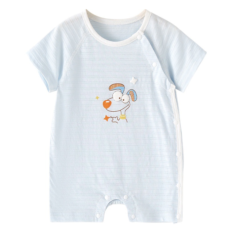 Mono para bebé, pelele fino de verano, pijama de manga corta para niños pequeños, ropa para recién nacidos, ropa para gatear, ropa de verano para niños y niñas.