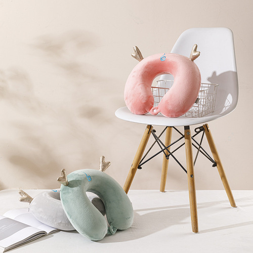 Naruto Memory Foam U-Shaped Neck Pillow Embroidered U-Shaped Round Head Ao Bing Dragon King Travel Cartoon Cute U-Neck Pillow