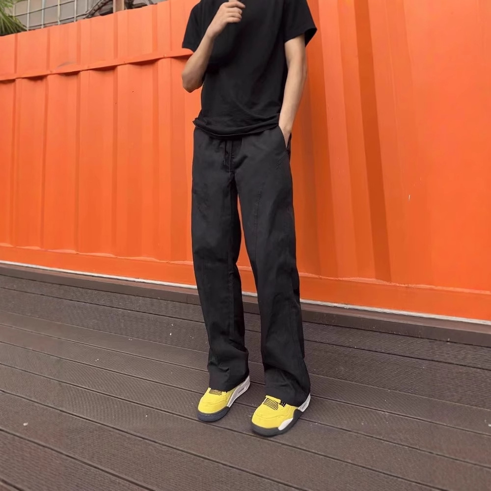 Spring and Autumn Versatile Quick-Dry Assault Scimitar Pants Outdoor Hiking Mountaineering Pants American-Style Diagonal Straight Cargo Pants for Men