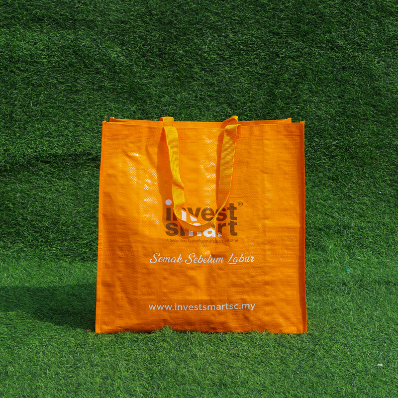 厂家手提编织袋定制 广告宣传环保单肩购物包印制logo塑料手提袋