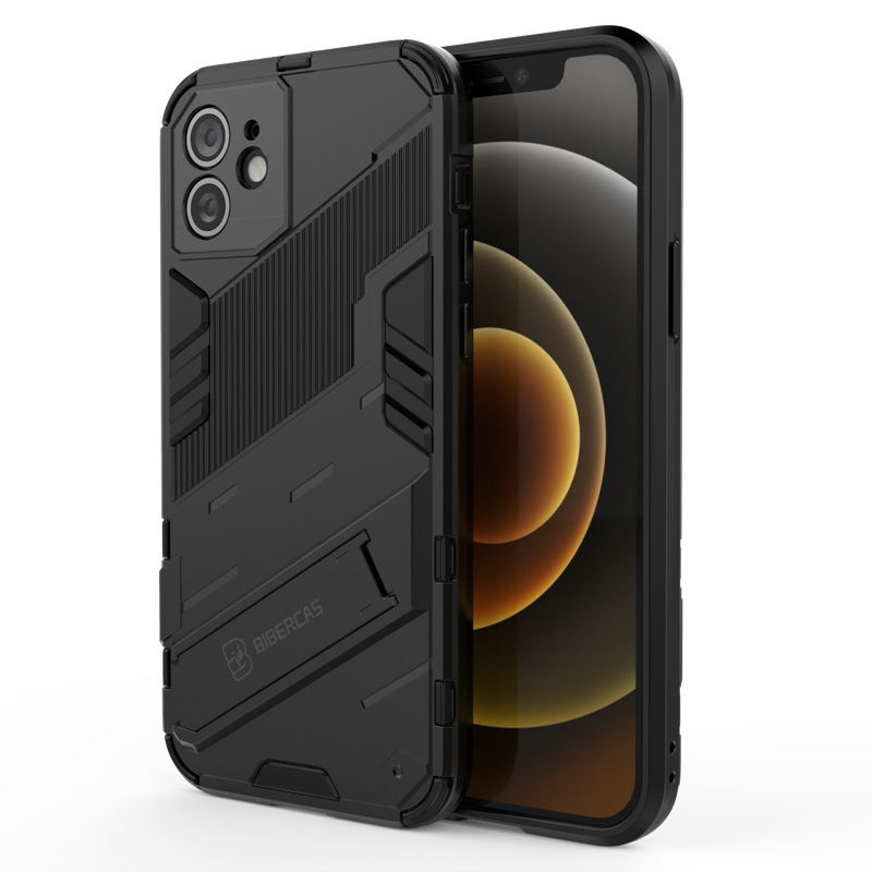 Suitable for Iphone18 Pro Max Punk Armor Phone Case Apple 17 Multi-Functional Stand Protective Cover