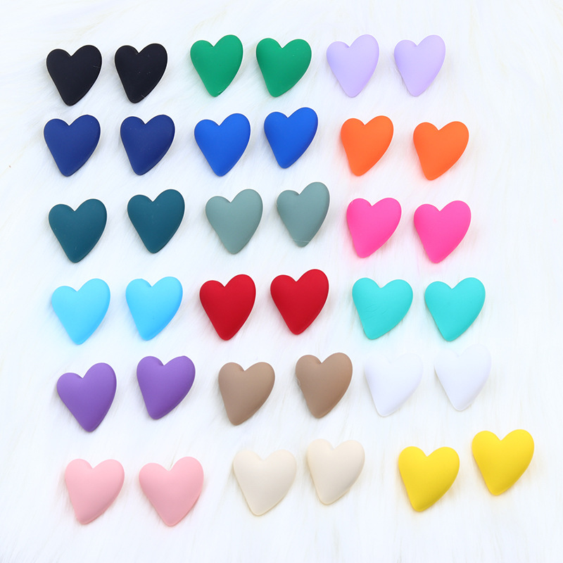 9g Weight Earrings Classification 1 Pair Quantity Daily Occasion Acrylic Material Heart Shape Pattern Women'S Gender Spray Paint Design Fashion Style 1 Pair Fashion Heart Shape Spray Paint Arylic Earrings 21