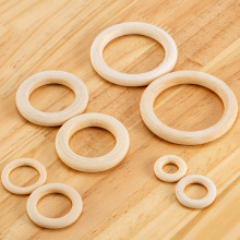 厂家批发高质量木质吊环圆环木环DIY饰品配件木头圆圈工艺品木圈