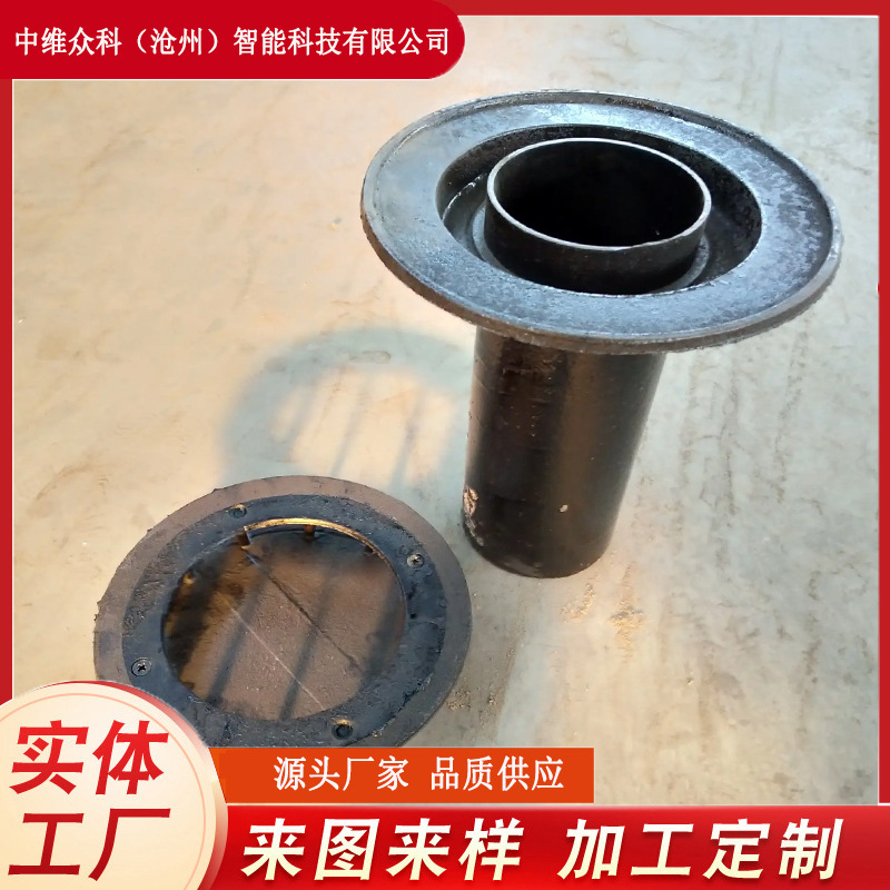 铸铁直通式地漏 网筐丝扣 水封防臭 防返溢