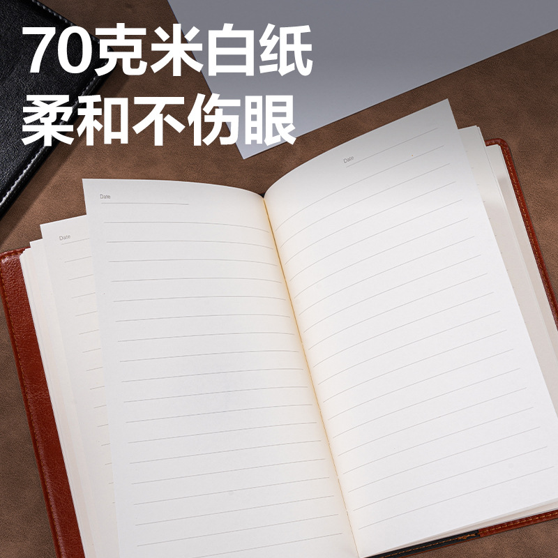Delik 7900 / 7901 Cuaderno de cuero de negocios de escritorio 16K / 25K
