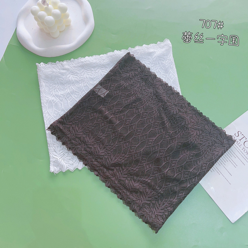 Lace thin underwear women's wrapped chest summer one-piece tube top shorts inner wear anti-exposure strapless base tube top